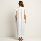 JAMAICA | VESTIDO CON VOLANTES Y CUELLO EN V