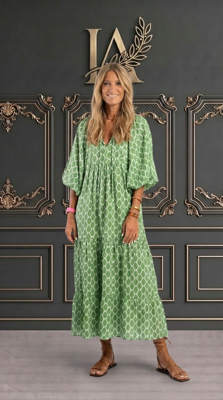 ANGELINA | VESTIDO MANGAS TRES CUARTOS