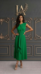 EVA | VESTIDO ELEGANTE CON CINTURÓN AJUSTABLE