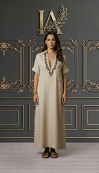 ZHAMIRA | VESTIDO BOHEMIO CON ESCOTE EN V