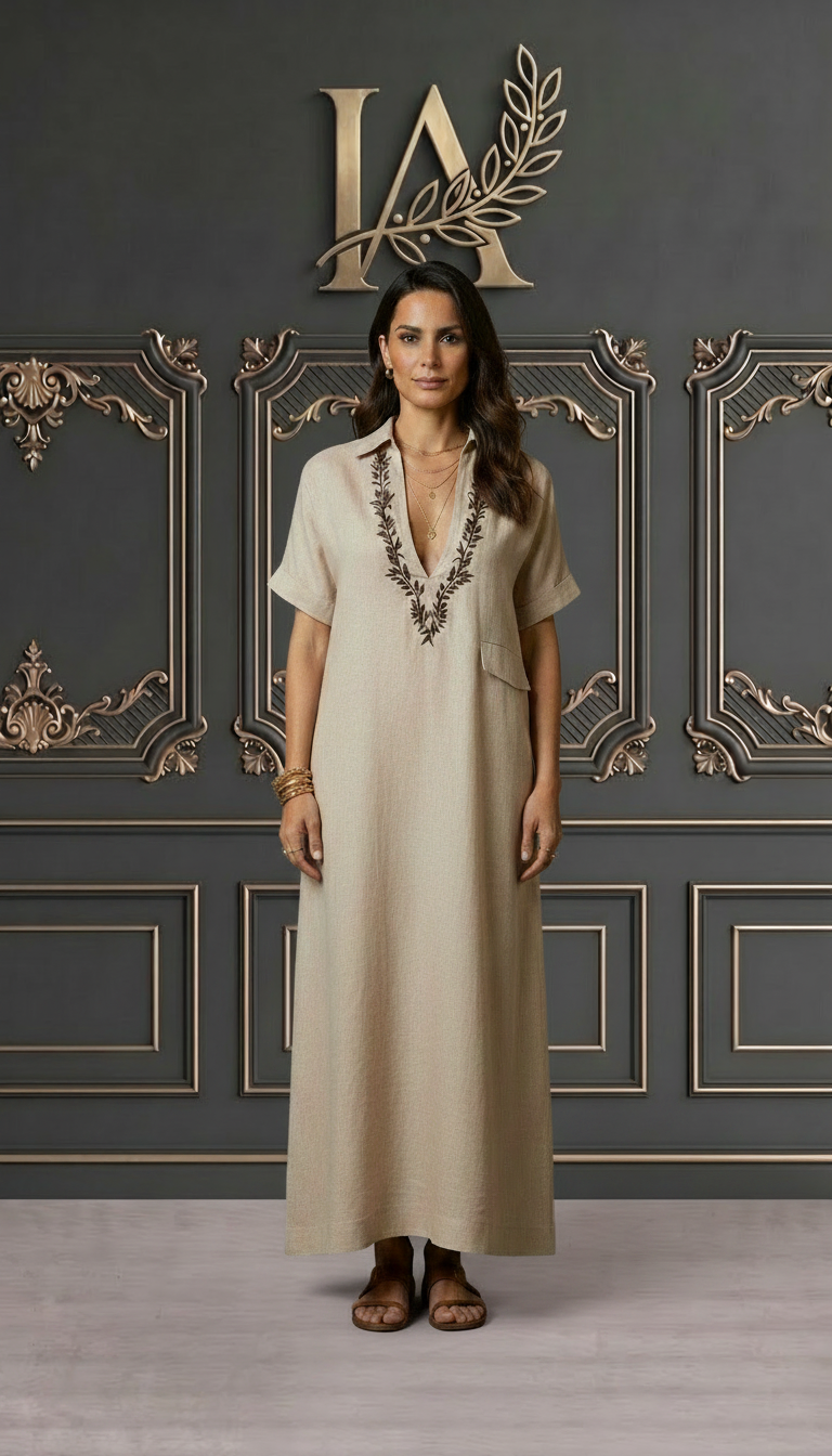 ZHAMIRA | VESTIDO BOHEMIO CON ESCOTE EN V