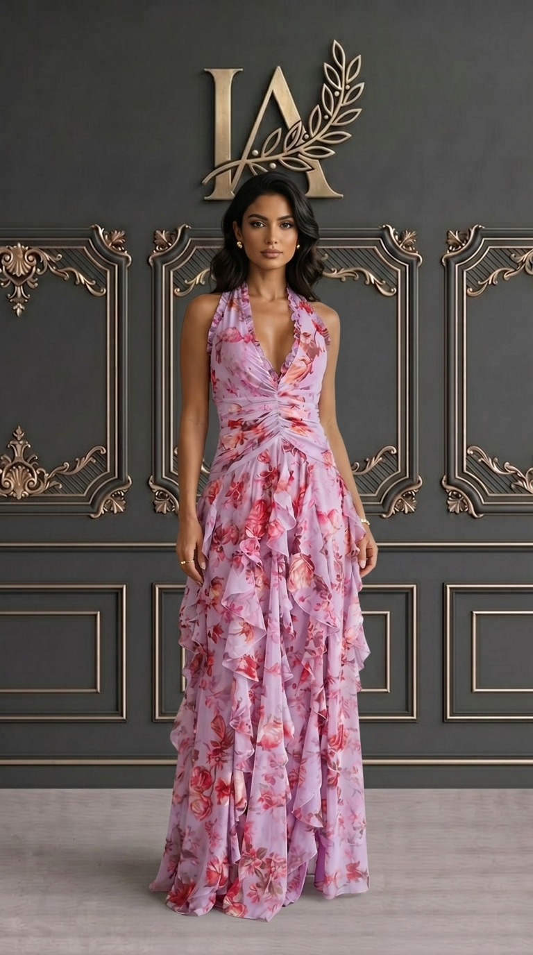 BELLADINA | VESTIDO MAXI HALTER