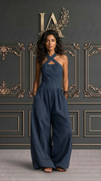BIANCA | MONO CON ELEGANTE ESCOTE CRUZADO