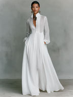 REBECCA | MAXIVESTIDO DE SILUETA FLUIDA CON BOLSILLOS