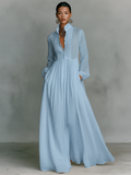 REBECCA | MAXIVESTIDO DE SILUETA FLUIDA CON BOLSILLOS