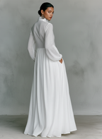 REBECCA | MAXIVESTIDO DE SILUETA FLUIDA CON BOLSILLOS