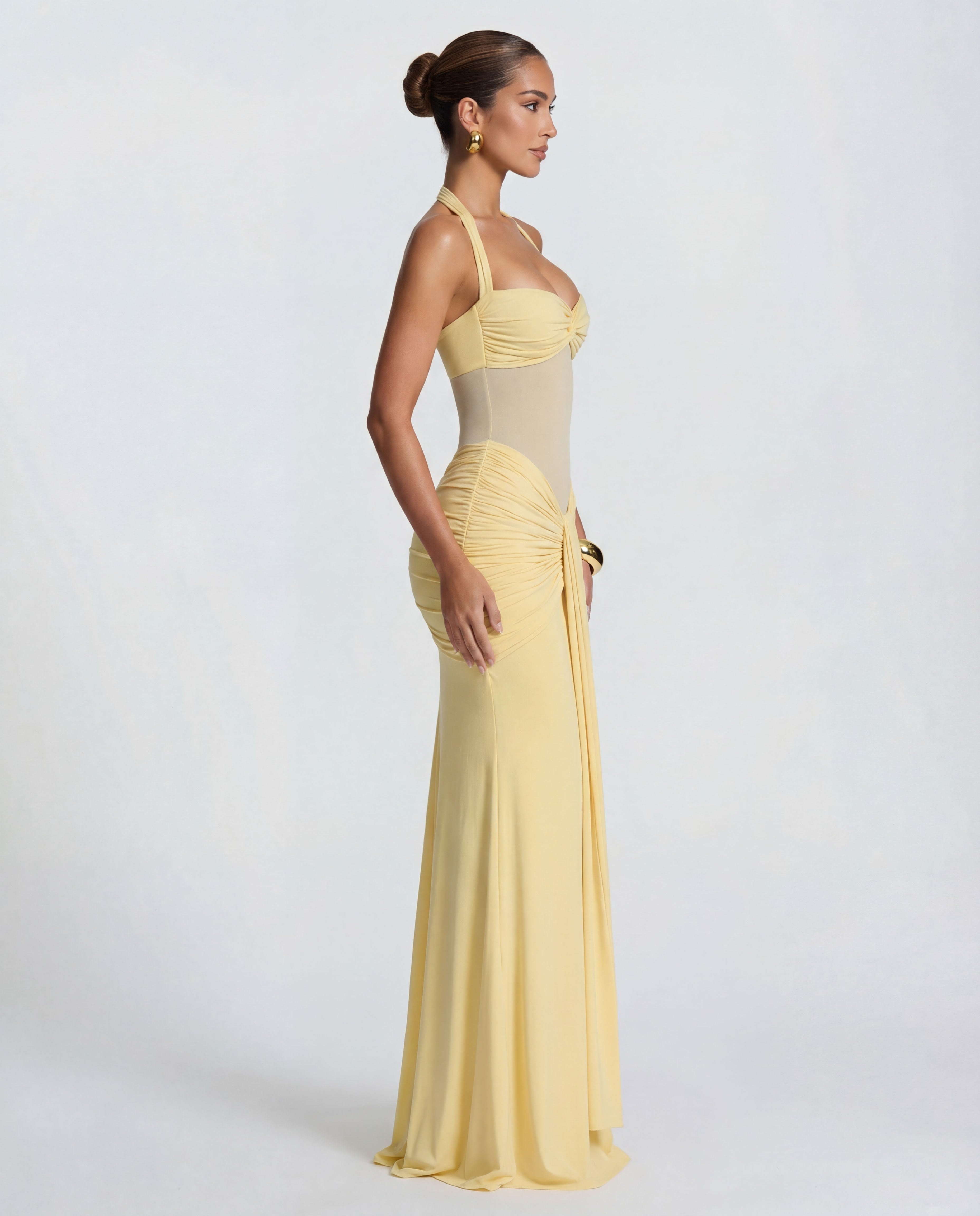 VALERIA | VESTIDO ELEGANTE CON TRANSPARENCIAS