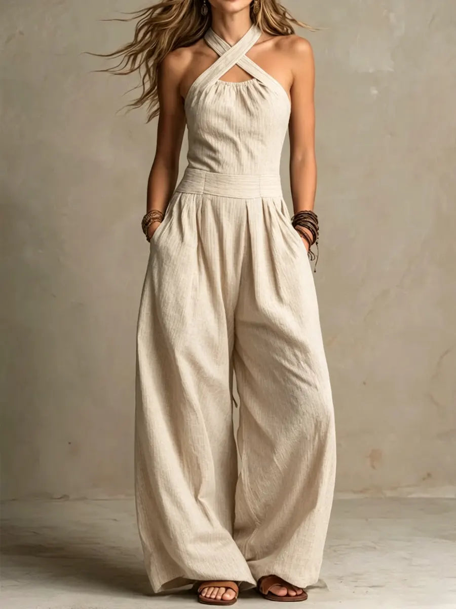 BIANCA | MONO CON ELEGANTE ESCOTE CRUZADO